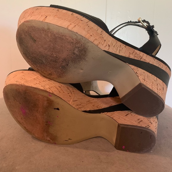 Guess Platform cork and leather sandals - Picture 3 of 8